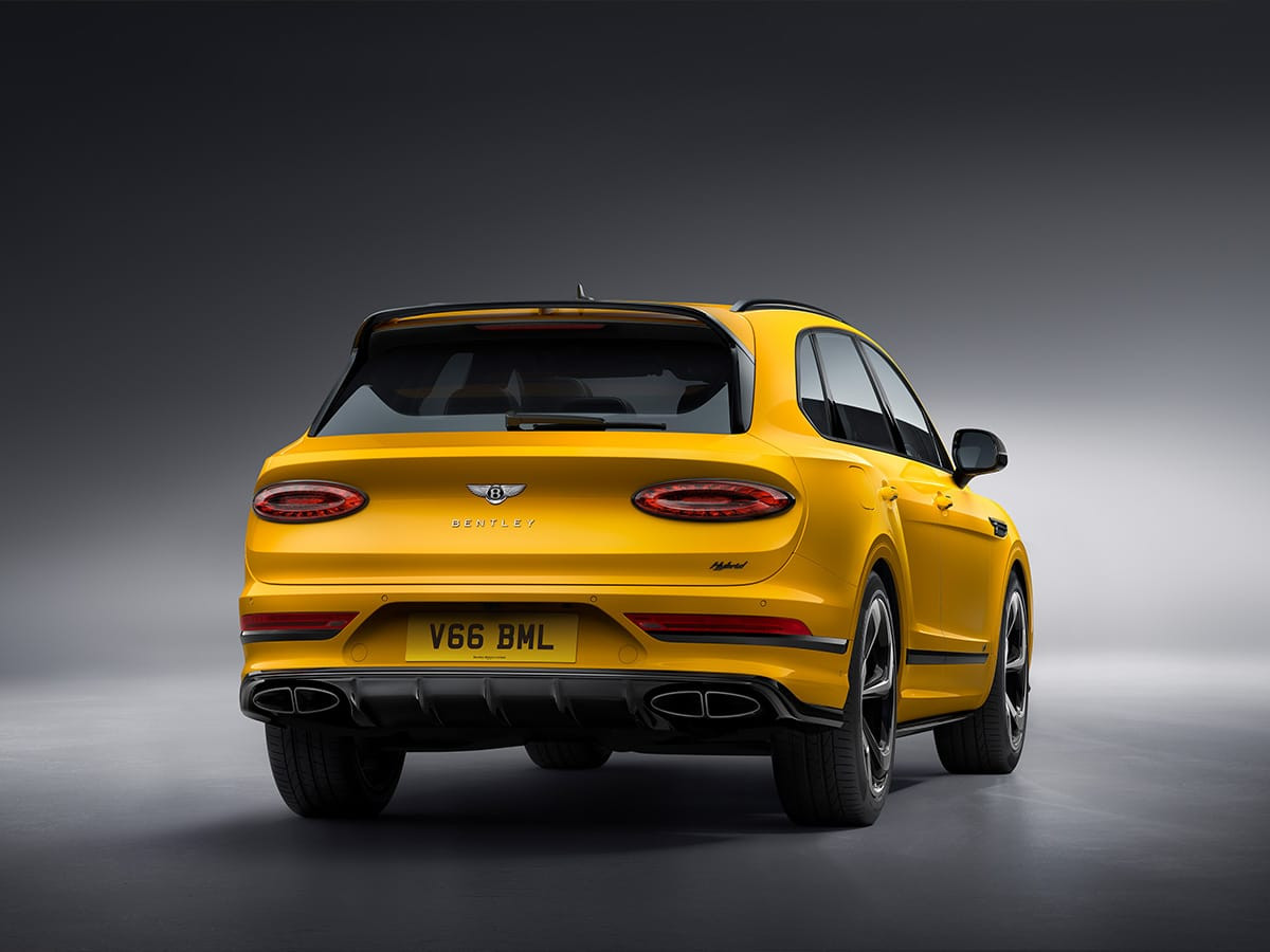 2023 bentley azure yellow rear end