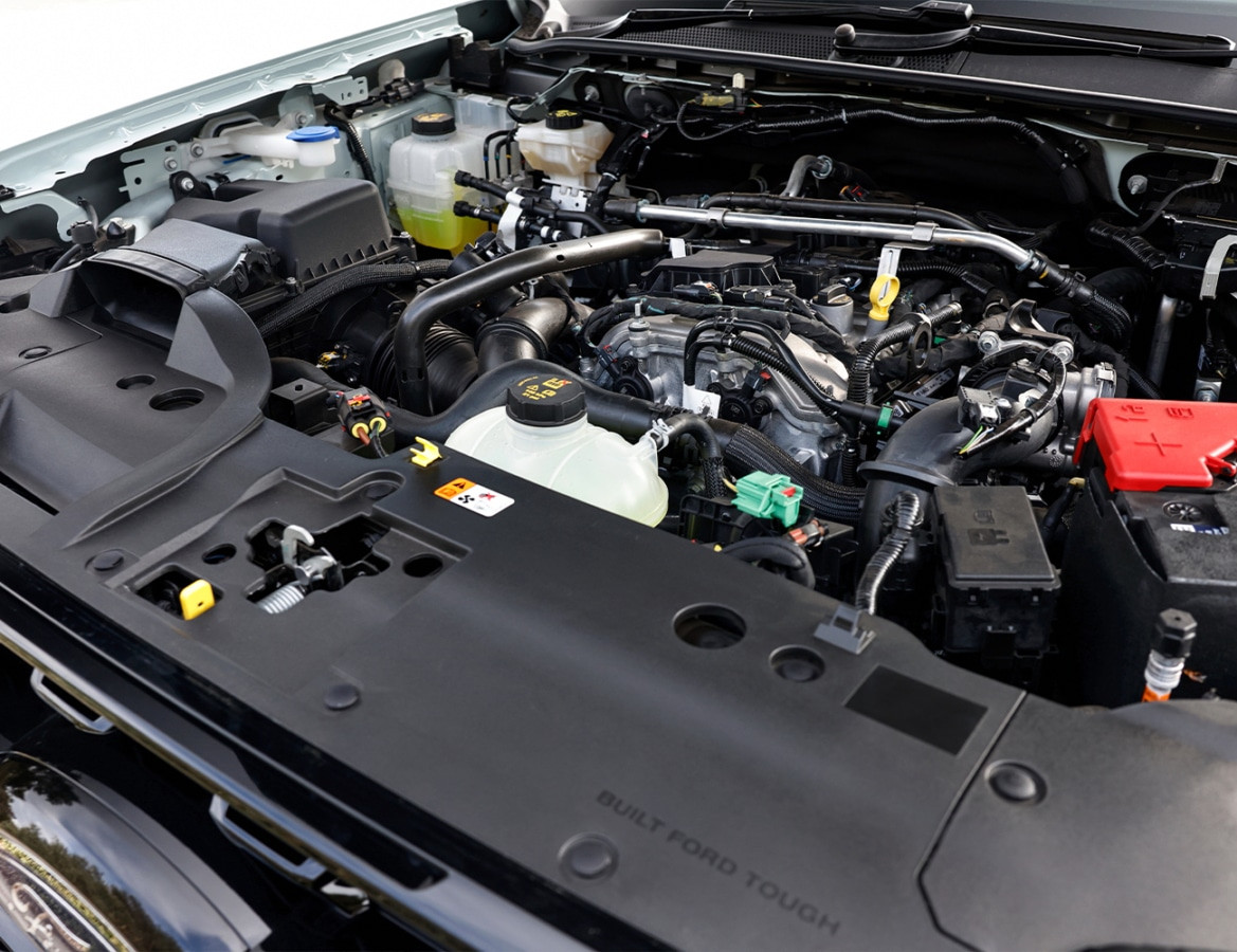 2025 ford ranger phev stormtrak engine bay