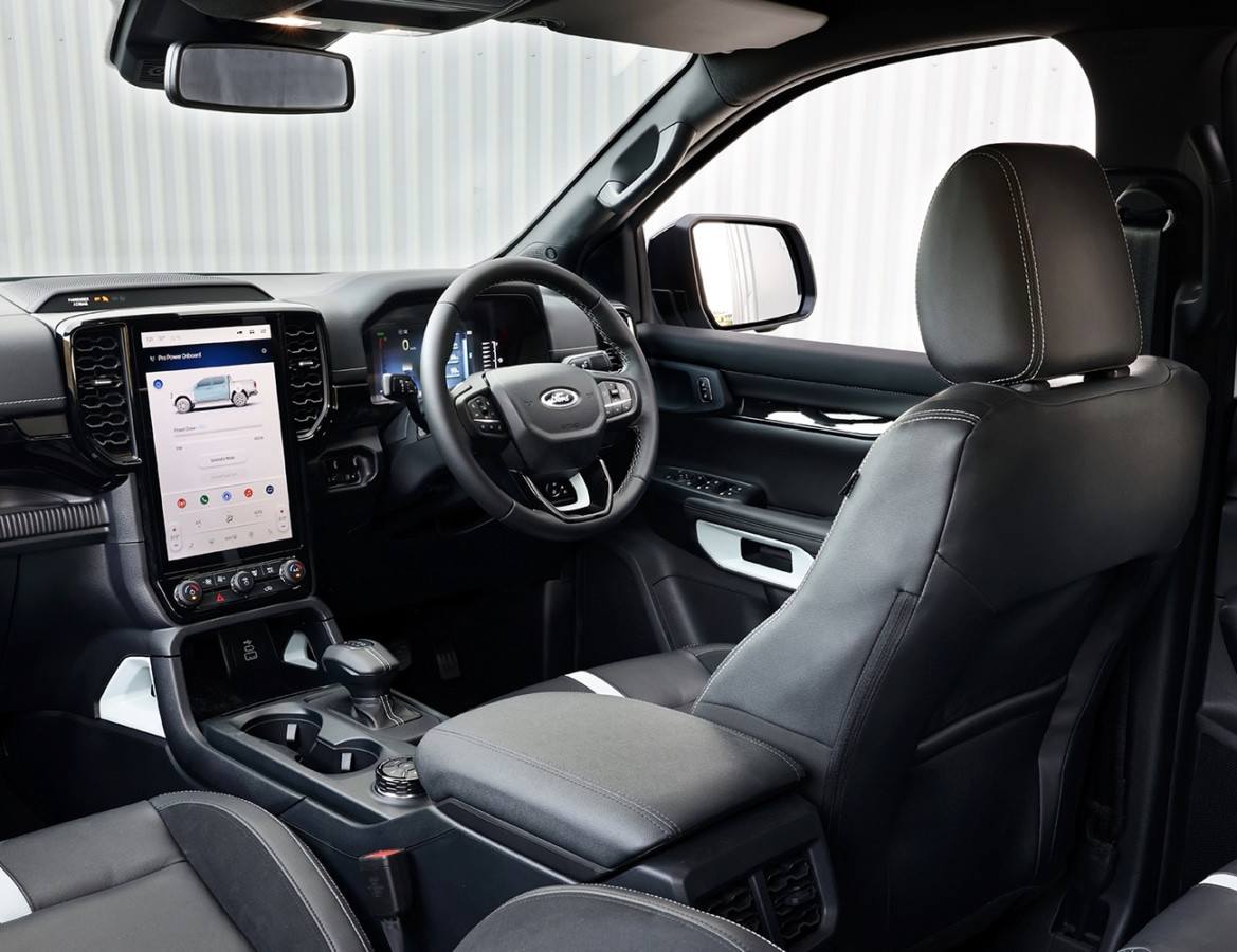 2025 ford ranger phev stormtrak interior 1