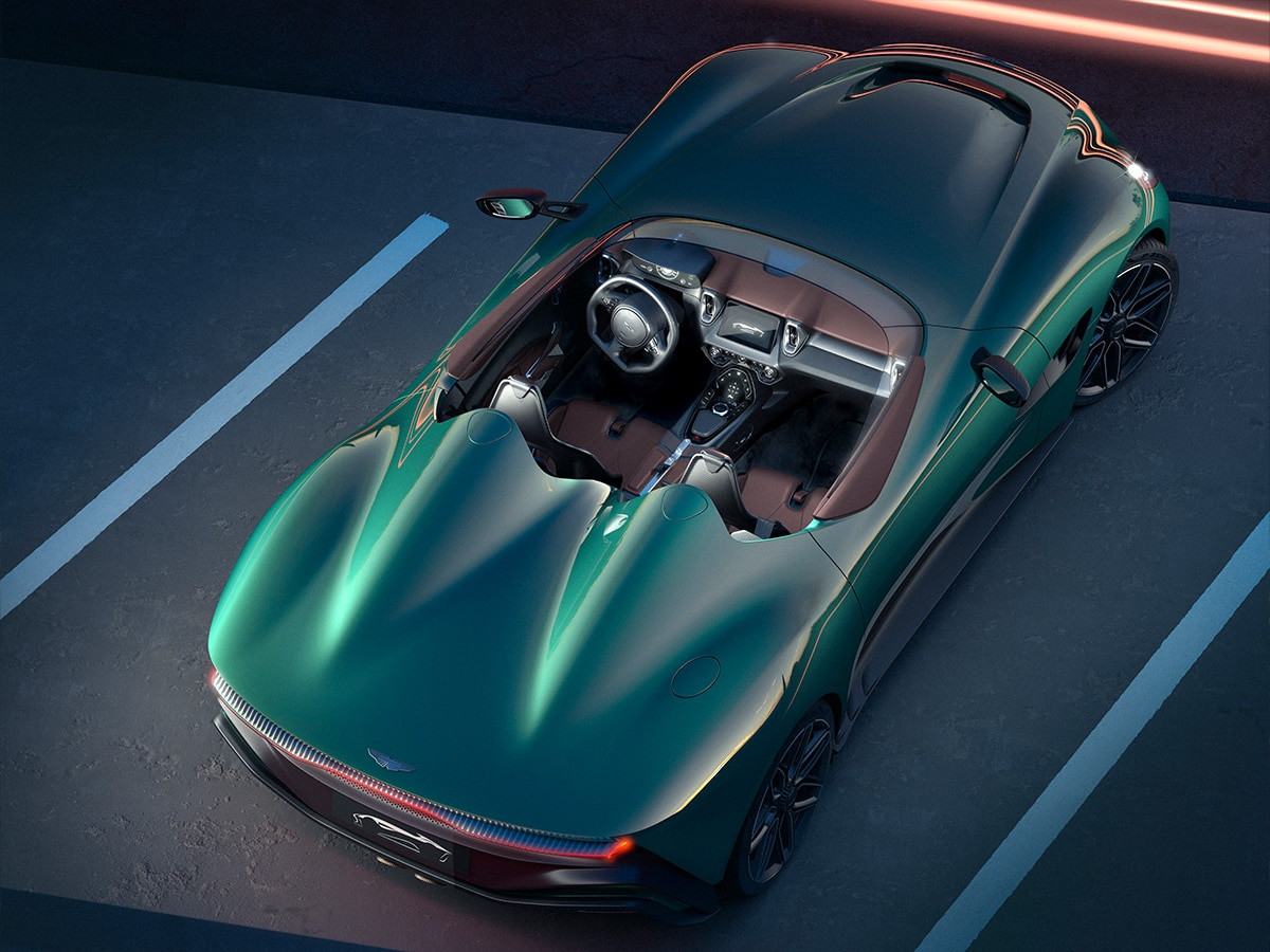 Aston martin dbr22 roof down