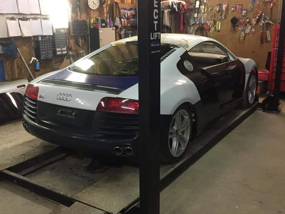 Audi a4 to r8 conversion during 2