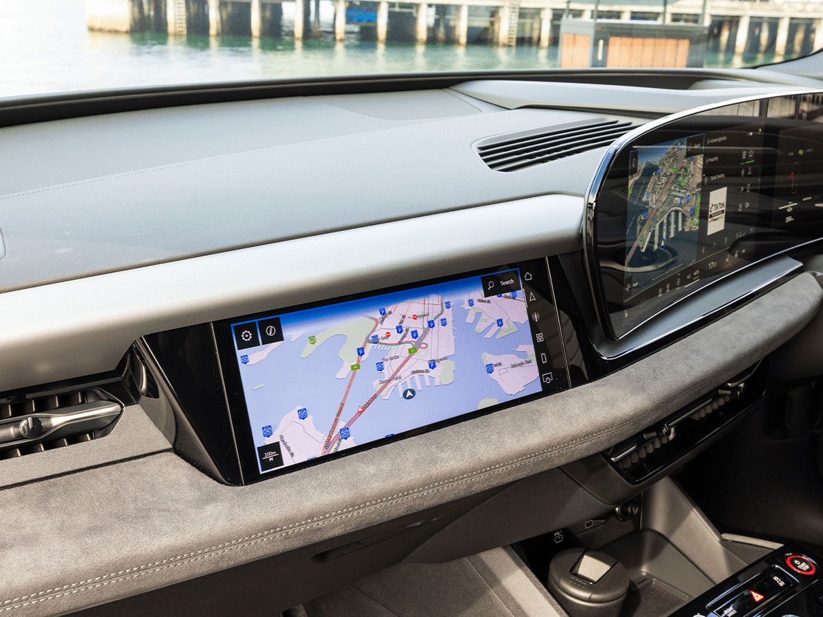 Audi sq6 e tron passenger screen
