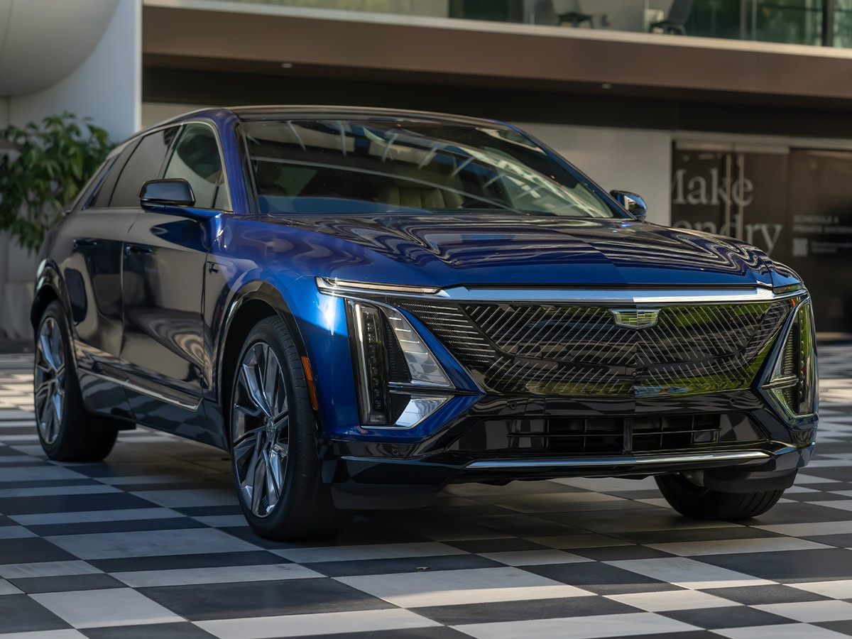 Cadillac lyriq in blue