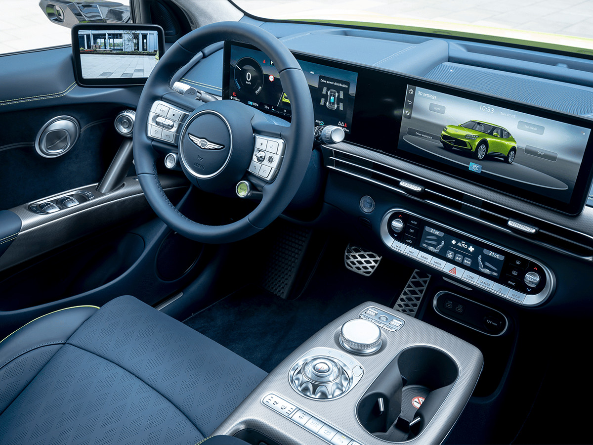 Genesis gv60 nội thất dashboard black