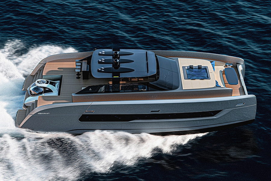 Hình ảnh bên hông Yatch Aquanaut