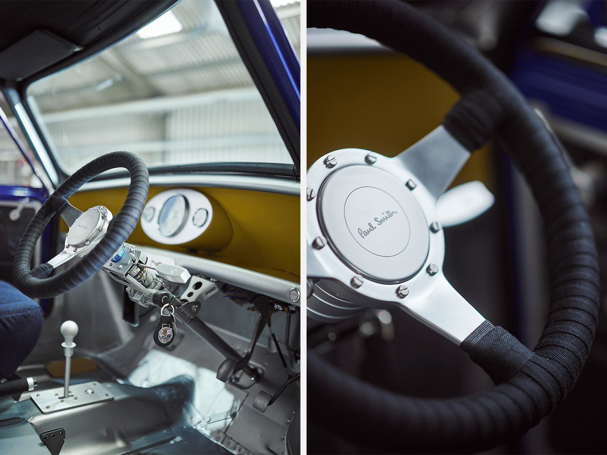 Paul Smith MINI EV Conversion Interior