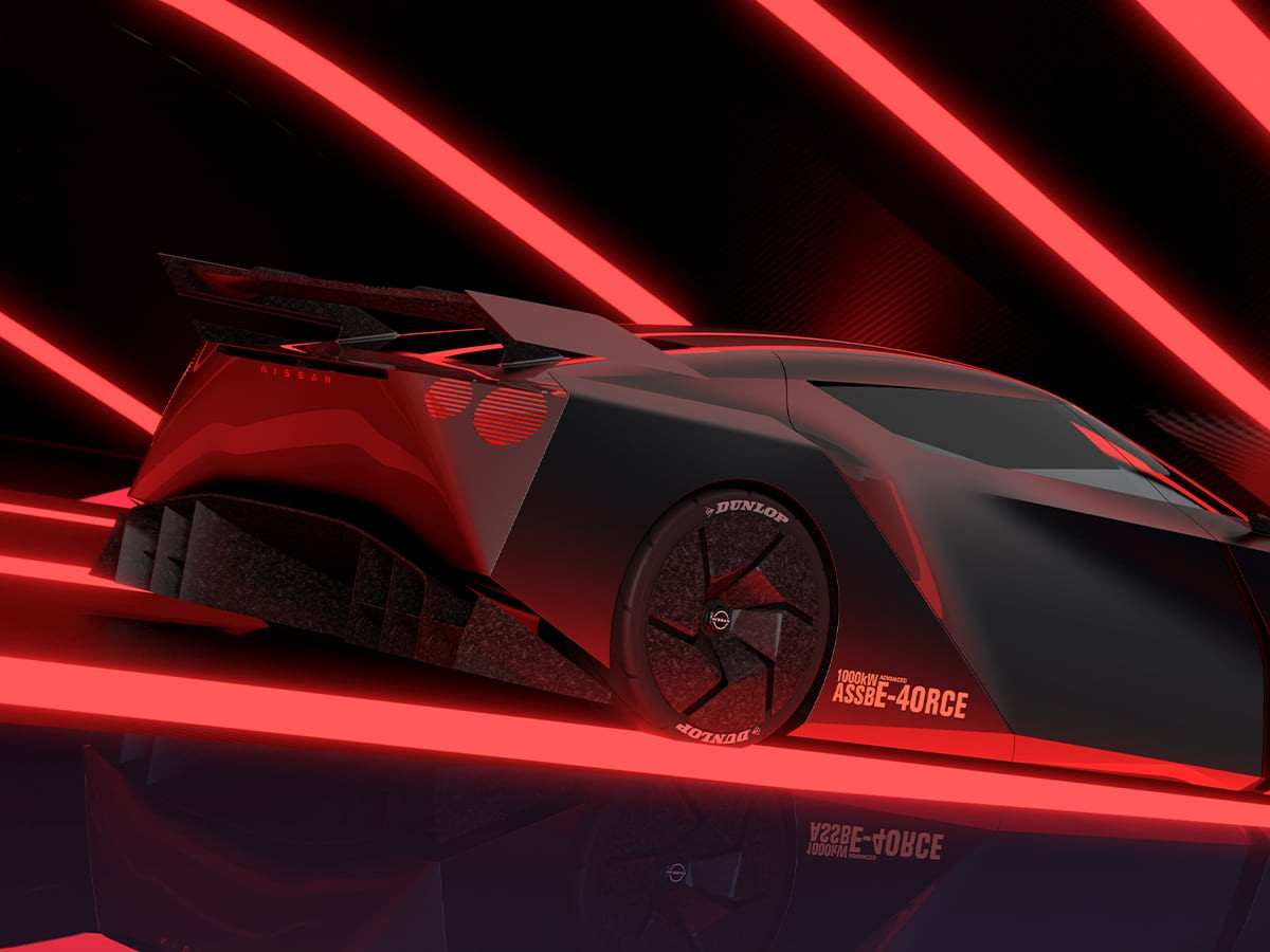 Phía sau của mẫu xe Nissan Hyper Force