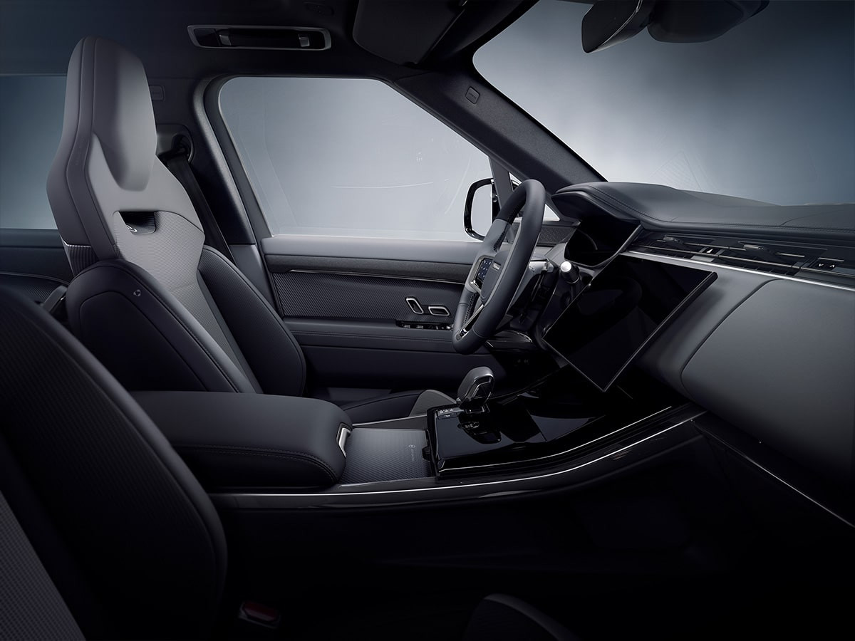 Range rover sport sv edition two in nebula blue interior colours in blue