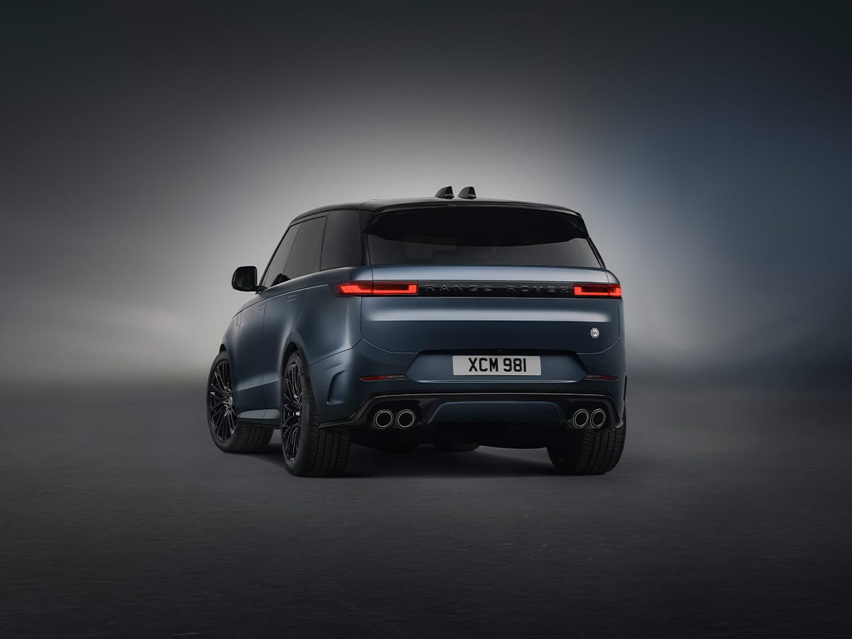 Range rover sport sv edition two in nebula blue rear end