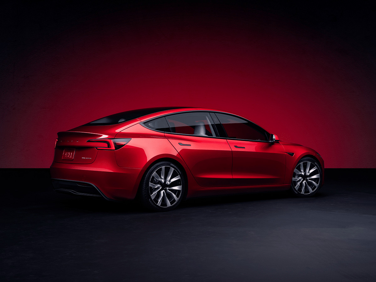 Tesla Model 3 Rear Three Quarter