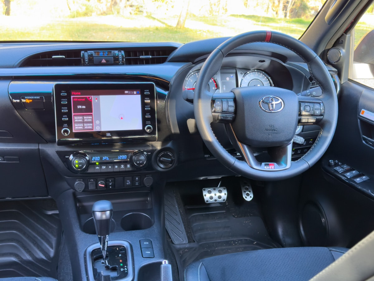 Toyota hilux gr sport interior dashboard