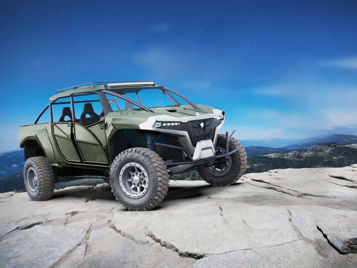 Volcon Beast UTV trên đồi